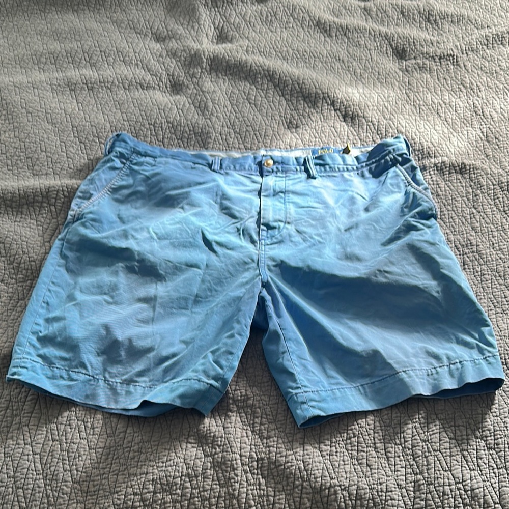 Ralph Lauren Blue Flat Front Shorts